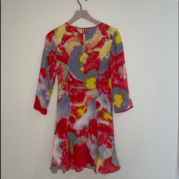 Whistles 100% silk flowery dress - Picture 2 of 13